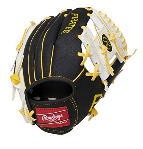 Rawlings MLB Team Logo Youth Glove Series, Pittsburgh Pirates, 10"