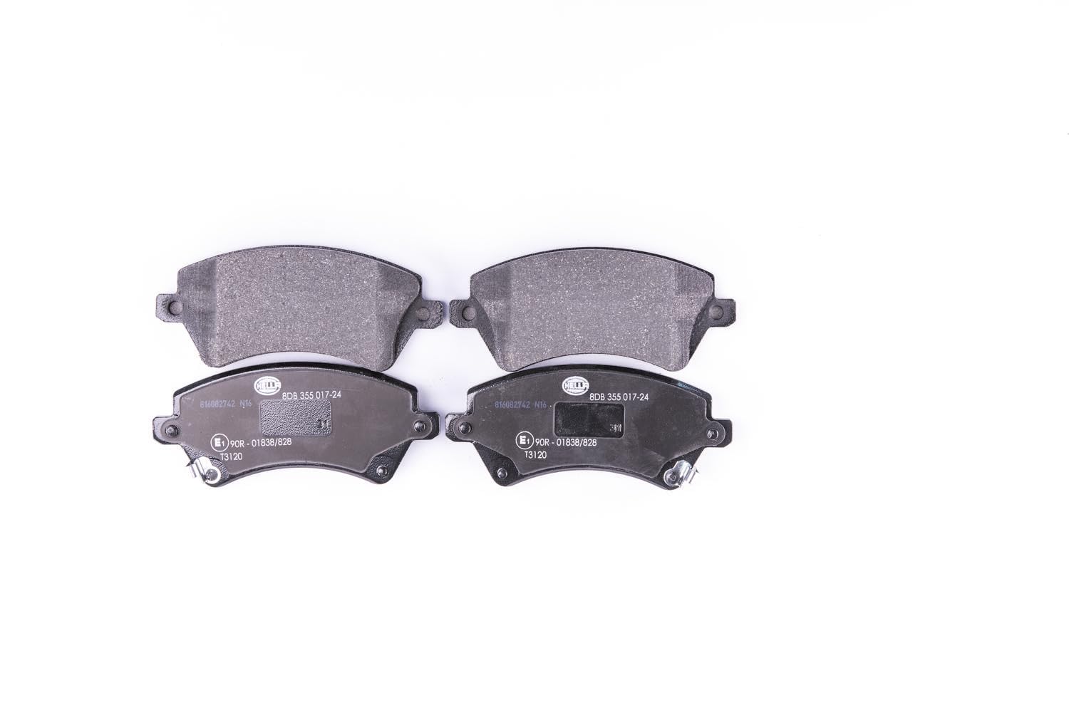 HELLA 8DB 355 017-241 Brake pad set - with acoustic wear warning - T3120 - for e.g. TOYOTA