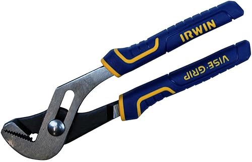 IRWIN Tools - Alicates de agarre visera, junta de ranura, mandíbula recta, 8 pulgadas (4935320)