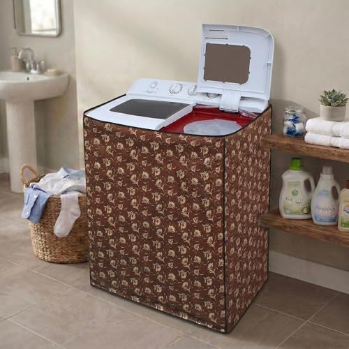 Image of DREAM CARE Waterproof & Dustproof Washing Machine Cover Top Load & Semi Automatic Suitable for 6 kg, 6.2 kg, 6.5 kg (80 x 86 x 51 cms)