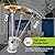 GORILLA GADGETS Outdoor Patio Stainless Steel Heater 48000 BTU for Commercial & Residential Use. Works with Standard 20 Pound Propane Tanks (PPH-STS)