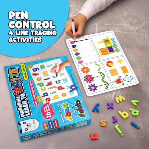 Image of Play Panda Learn to Write Small Letter Magnetic Learning Board Game for Kids
