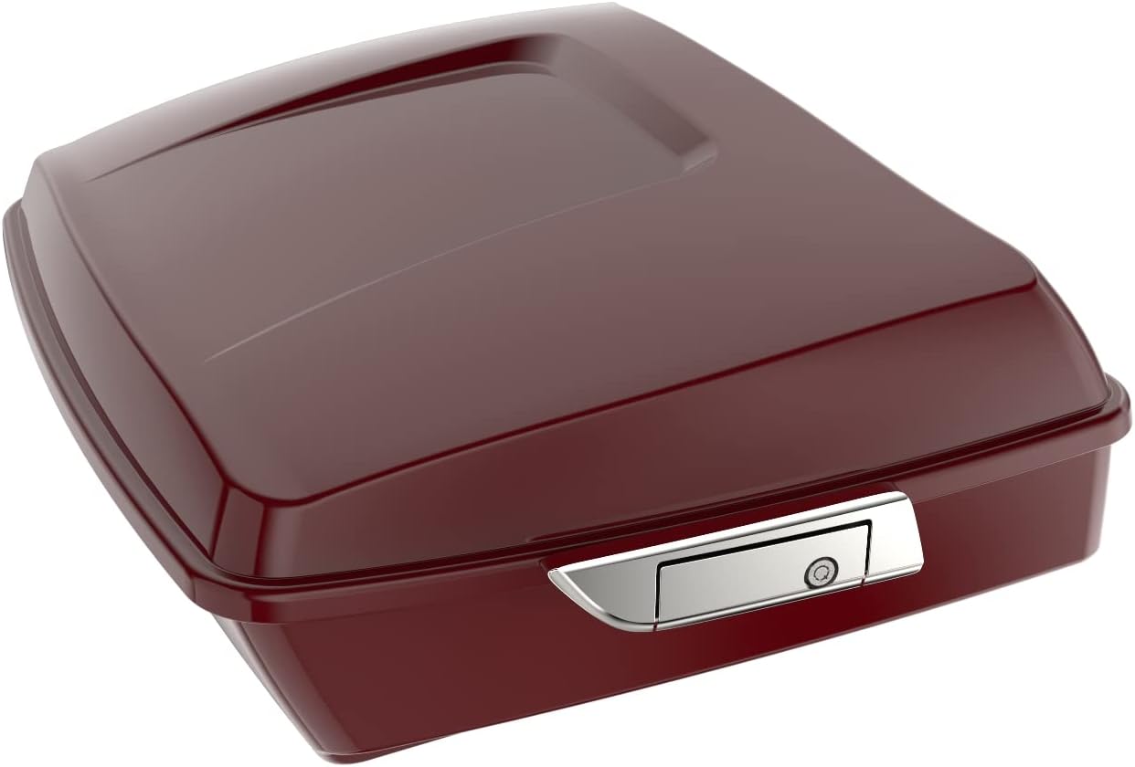 Tour Pack for Harley, Chopped Touring Pack Trunk for Harley Touring CVO Road King Road Glide Street Glide Electra Glide 2014-2026 Billiard Red