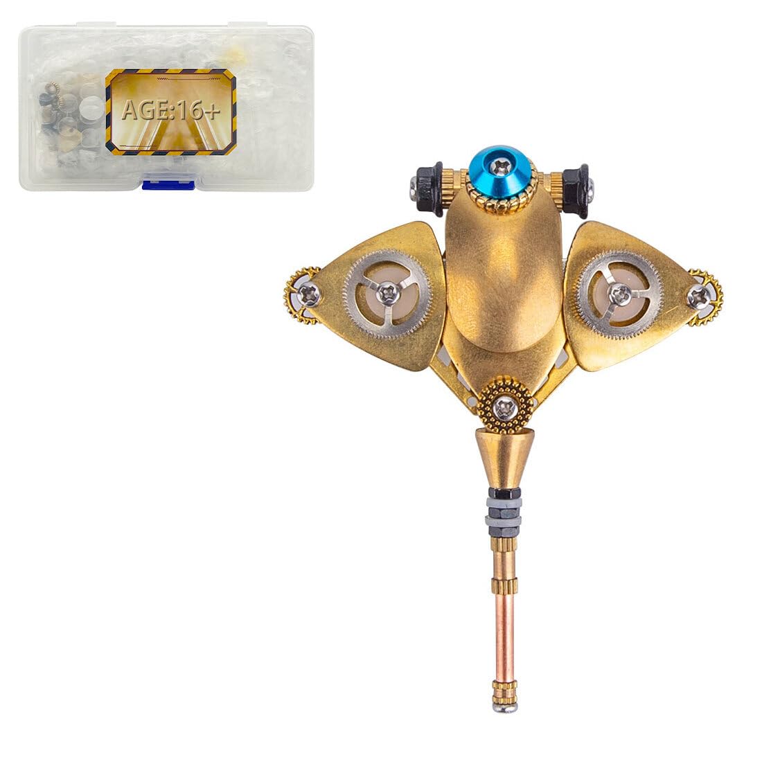 【正規品】スチームパンク メカニカルマンタ 金属ギア可動 組み立て不要【ブルー】 正規品】スチームパンク メカニカルマンタ 金属ギア可動