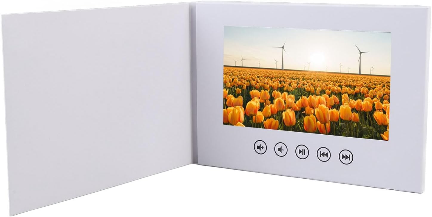 Bewinner Wrap The 10 Inch Video Leaflet with High Sighted Speakers for Enhanced View - Ideal for Clothing Stores, Jewelry