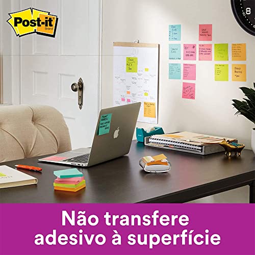 Post-it, 3M, Bloco de Notas Adesivas, Cubo Verde, 47,6mm x 47,6mm, 400 folhas