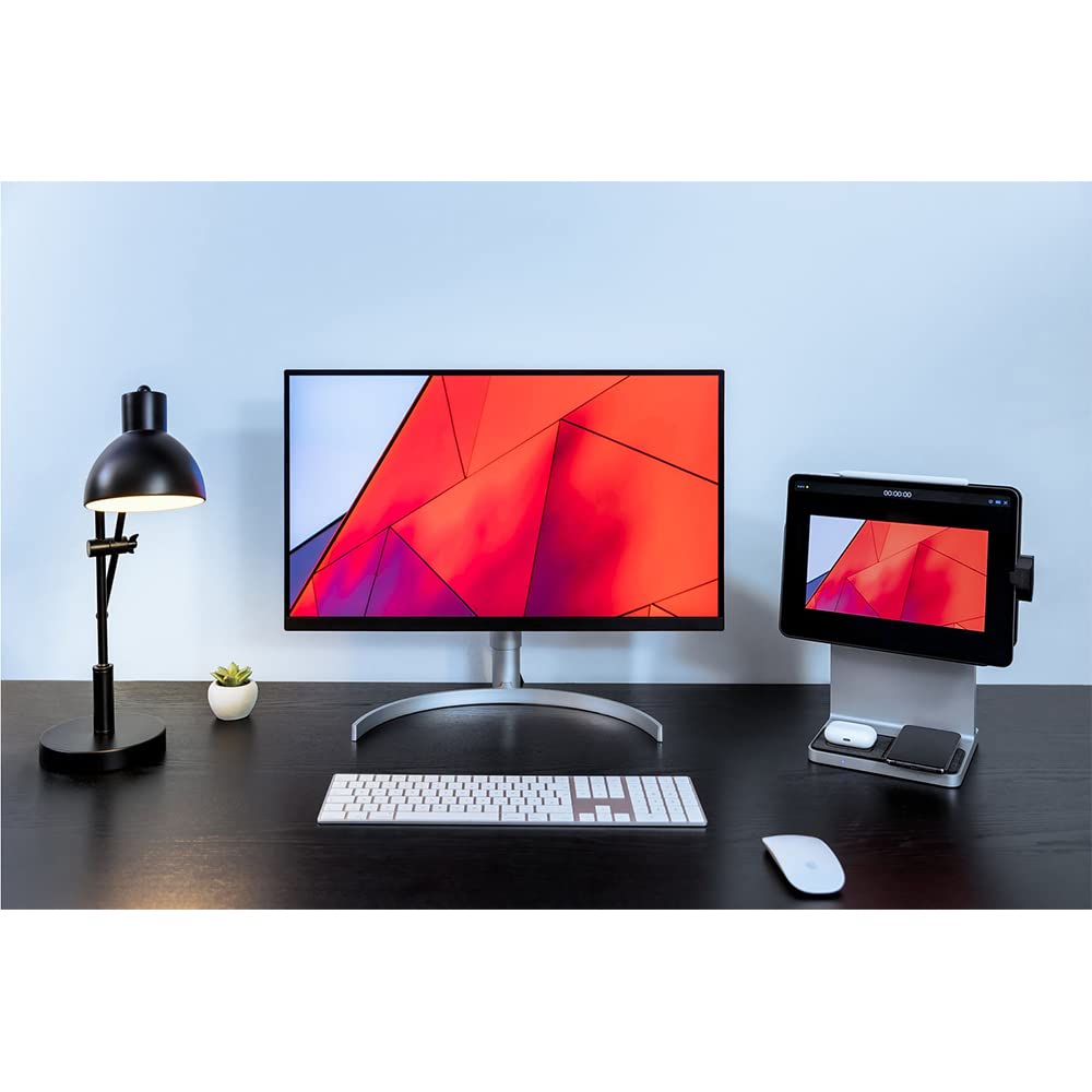 Kensington StudioDock iPad Pro Stand - Verstellbare Tablet-Halterung für 12" - Magnetische Befestigung - Schnelles Aufladen von iPad, iPhone und AirPod, K34030WW