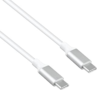 J-ZMQER White 5ft 100W USB-C to USB-C Data Sync Power Adapter Charger Cord Cable Compatible with M-Audio AIR 192|14 8-in 4-Out USB Audio/MIDI Interface