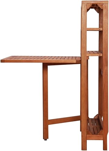 Miniatura 6 de DGZLIIO Sillas de patio muebles de exterior muebles de balcón juego de 3 piezas de madera de acacia maciza adecuada para el hogar patio cafetería