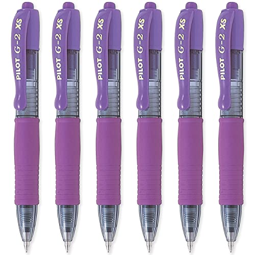 Pilot G2 XS7 Pixie Bolígrafo 0.7mm Morado Pack 6 miniatura 1