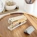 Swingline Compact Clear Acrylic Gold Stapler, 20 Sheet Capacity, Half Strip, Transparent Desk Stapler (S700000A)