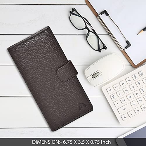 Neomonte Leather Checkbook Cover With Huge Storage Space And Trendy Look, Thoughtful Gift For Men And Women #TOP6