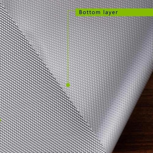 Image of JRM Multipurpose Waterproof EVA Anti-Slip Mat Roll for Kitchen, Drawer, Fridge, and Shelf Liner | Super Strong, Food Grade (Grey, 45W x 125L cm (1.25L m))