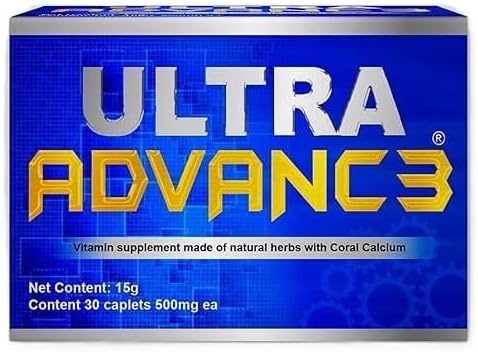 Ultra ADVANC3 Azul, Ultra Advance Blue, el mejor suplemento de apoyo articular con omega-3, cúrcuma, colágeno, vegano, sin OMG, 30 cápsulas de 500