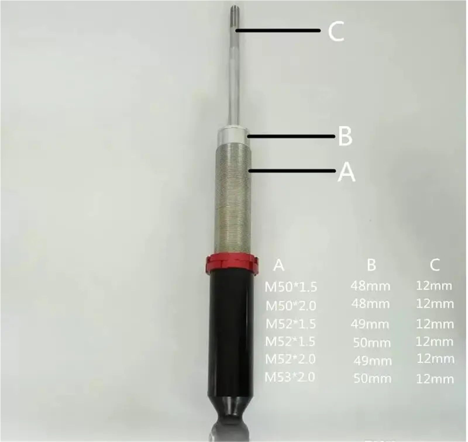 Guma sprężyny powietrznej Wszystkie 110mm Pcbr 110160 Uniwersalny zmodyfikowany amortyzator zawieszenia pneumatycznego Auto Air Suspension Strut amortyzatora(M52 2-49-12)