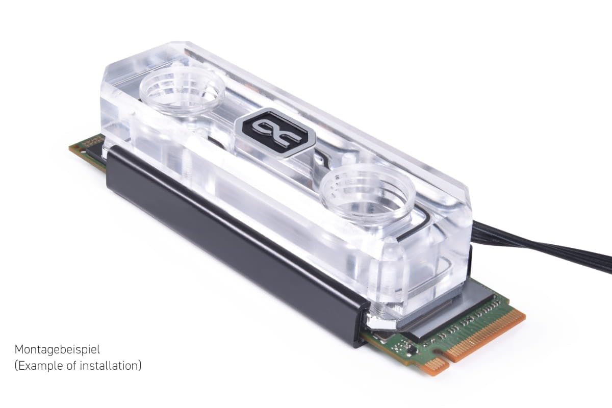 Alphacool 11969 HDX Apex Acryl aRGB M.2 2280 SSD Kühler Wasserkühlung