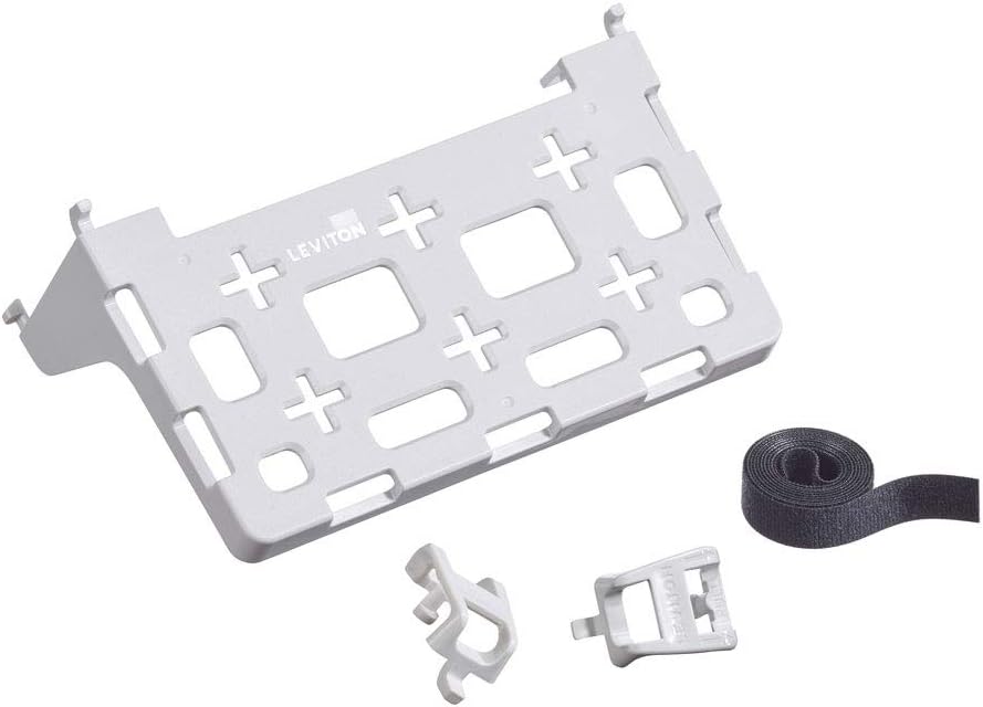 49605-AUB Plastic Universal Shelf Bracket for Structured Media Center, White