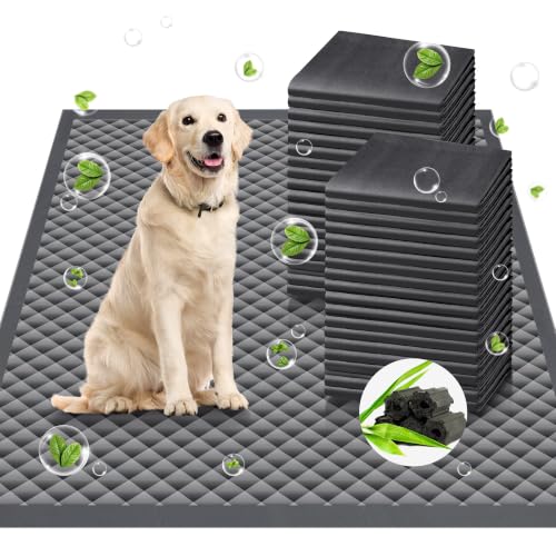 Image of Upgraded Charcoal Puppy Pads, XXL 36''x36'' Pee Pads for Dogs, Super Absorbent Up to 12Cup, Odor Control & Leak Proof Dog Training Pads for Surgery, Older,Puppy, 45 Counts