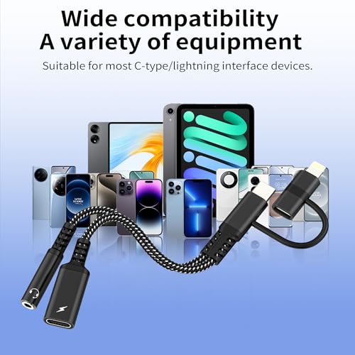 Dongle chargeur cordon pour iPhone 14 casque audio jack 3.5mm - 7