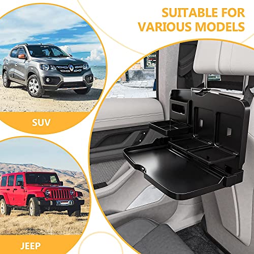 Image of Car Cup Holder, Meal Tray, Storage Rack, Rear Seat Dining Table, Fixed Storage, Tea Cup Holder, Car Interior Tray, Interior Decoration