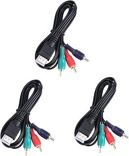 Obuyke 3Pcs Cabo Elétrico Eather Cabo Elétrico Para Cabo Rca Cabo Componente De Áudio E Vídeo Hdtv Converter Cabo Para Cabo Rca Linha De Conversão De Cabo De Televisão 1080P