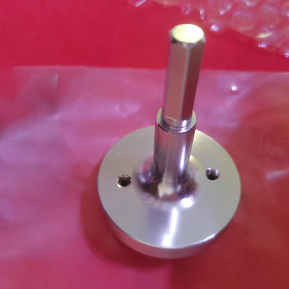 1/4 Zoll Dichtstoff-Mischdüse für Dual-Compnt Klebstoffe, Mischspitze aus Aluminiumlegierung mit 6,35 mm Schaft für Bohrer, Silber