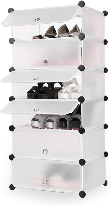 Lonlier Zapatero de Plastico Armario Organizador Estantería Gabinete