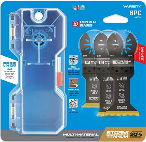 Imperial Blades One Fit Storm Titanium Metal/Wood Variety Pack, 6Pc + Free Case, Multi - Iboatv-6 #TOP1