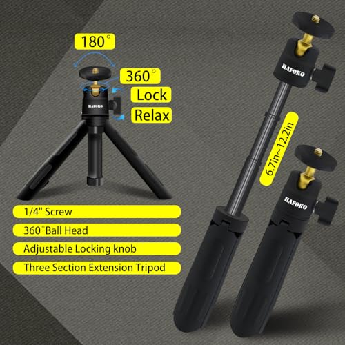 Image of Magnetic Cell Phone Selfie Stick Tripod with 1 /4 inch Magnetic Wireless Charging Tripod Mount Extendable Mini Desktop Smartphone Tripod compatibel for Magsafe iPhone 14 /13 /12 Pro Max All Phones