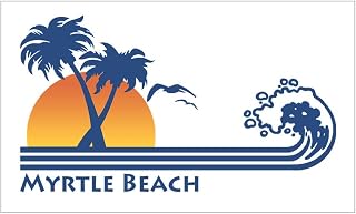 Myrtle Beach Decal Vinyl Bumper Sticker 5"