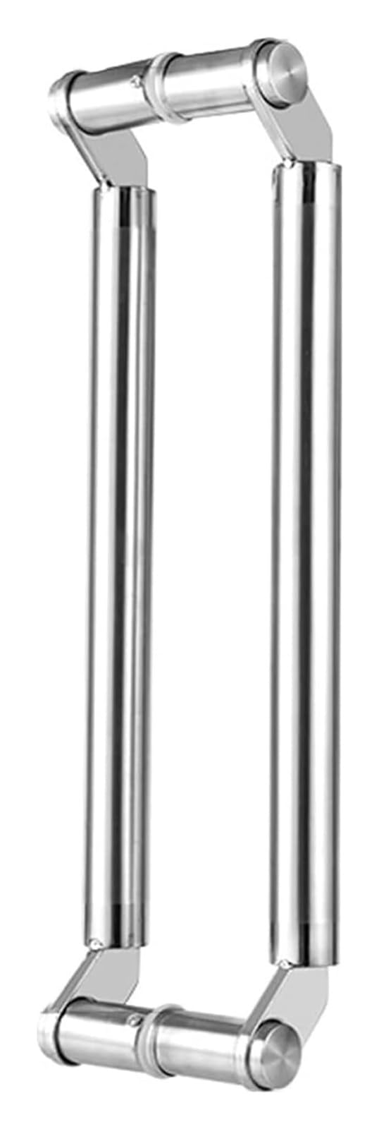 CWCQGH Push Pull Door Handle, Door Pull Handle, Push-Pull Stainless Door Handle, for Steel, Aluminum and Glass Doors, Brushed Stainless Steel Finish,Silver-100cm(3.3ft)