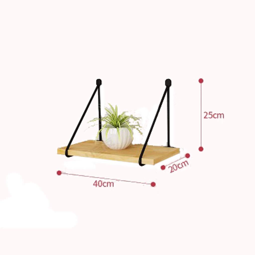 Étagère murale bois massif salon rack mural mot partition 40cm