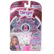 blinger Sparkle Collection Refill Pack - Princess | 5 Discs 75 Rhinestones | Bling In Brush Out | Works with blinger Hair Styling Tool Multicolored