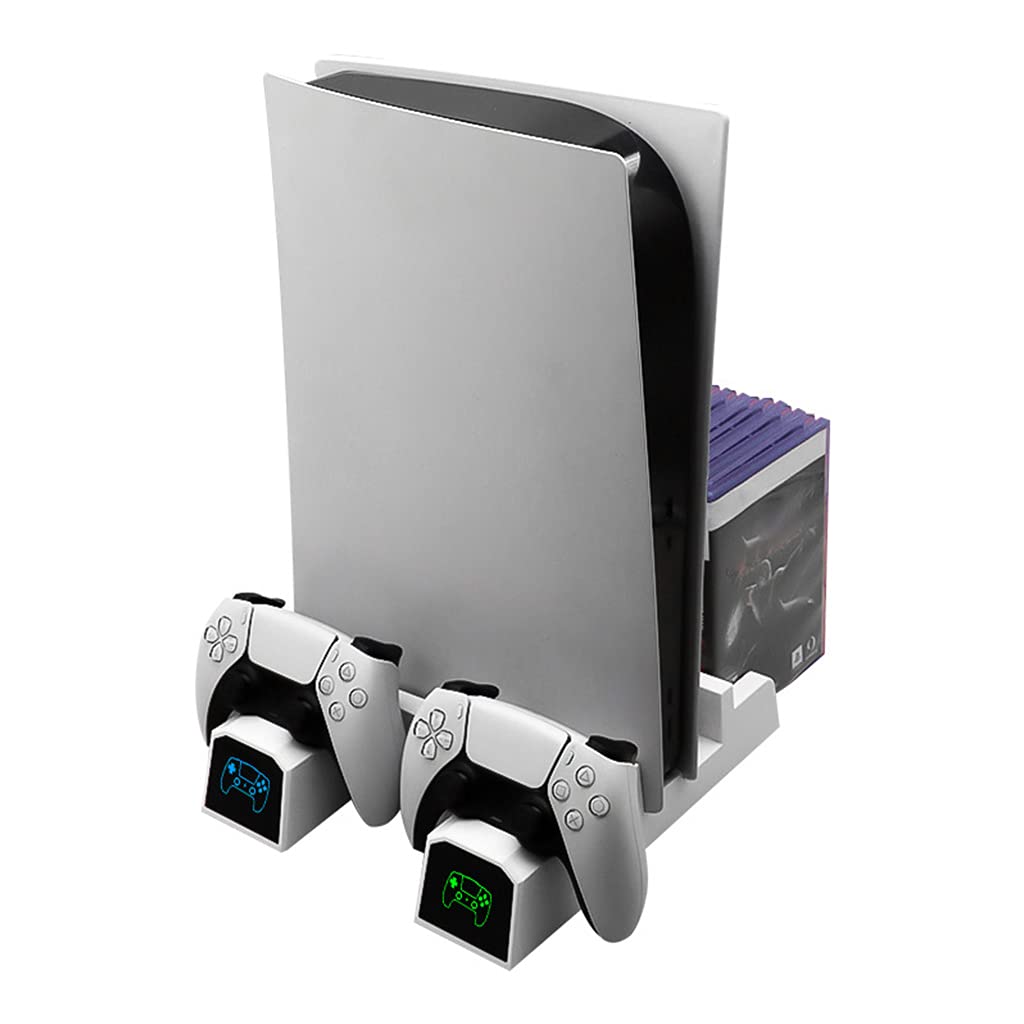 3 in 1 Ventola di Raffreddamento Verticale Stazione di Ricarica & 12 Giochi di Stazione per Controller Caricabatterie Stand Stazione
