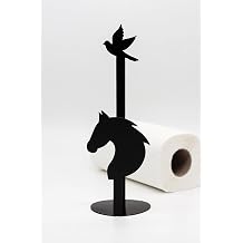 Metal Ka t Havluluk Siyah Dik Havlu Pe etelik Standart Ve B y k Boy Rulo Uyumlu At ve Ku  Desenli
