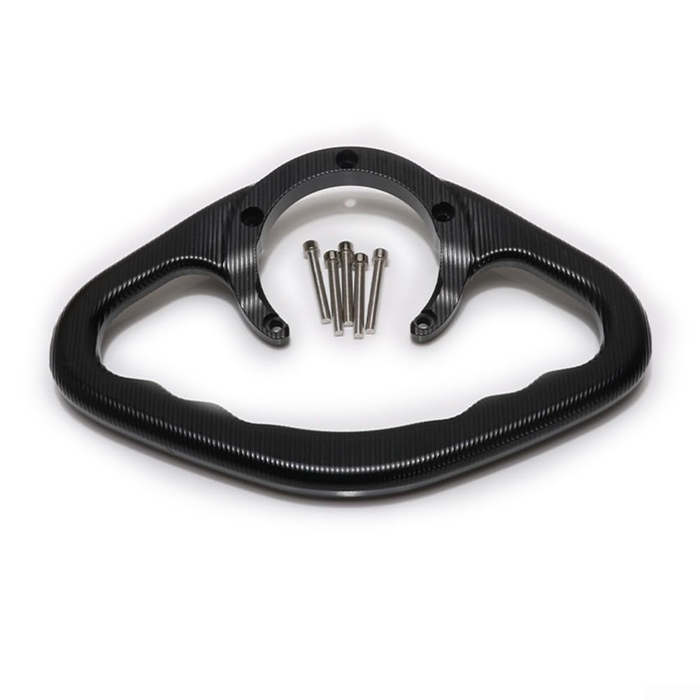 Niceminiwall Poignée de maintien passager pour réservoir de carburant de moto Barre de prise Poignée de sécurité Support Aluminium CNC Pour Yamaha FZ1 FZ6 R1 R6, Poignée de réservoir de moto (noir)