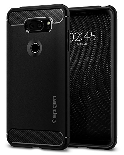 Spigen Rugged Armor Designed for LG V30 Case (2017) - Black