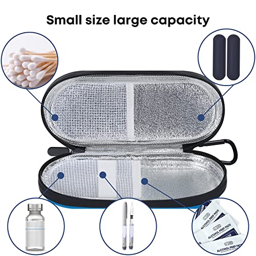 Mosla Insulin Cooler Travel Case For Diabetic Organize Medication Insulated Cooling Bag With 2 Ice Packs For Insulin Pens And Other Diabetic Supplies(Blue) #TOP5