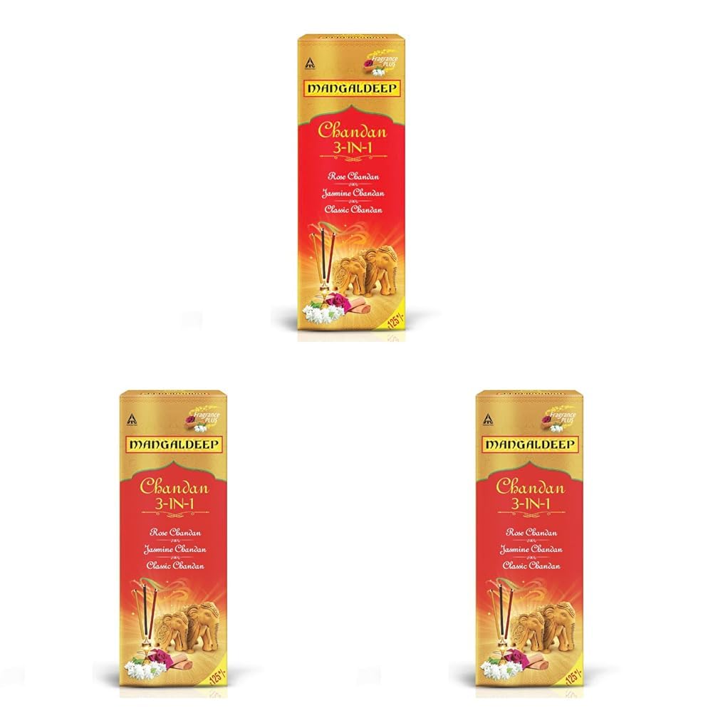 See full amazon price history chart for Mangaldeep Chandan 3in1 Agarbatti - Experience The Soothing fragrances of Classic Chandan, Rose Chandan & Jasmine Chandan, 226g (Pack of 3) Mangaldeep Chandan 3in1 Agarbatti - Experience The Soothing fragrances of Classic Chandan, Rose Chandan & Jasmine Chandan, 226g (Pack of 3) (B0DG1X9P45) Amazon Price History, Amazon Price Tracker