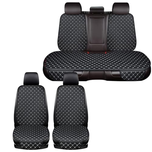 2025年 車 シートカバー ホンダ オデッセイ RC系 Odyssey RC1 RC2 RC3 に適用 シートプロテクター レザー素材 運転席 助手席 後部座席 通気性 防水 汚れ防止 滑り止め 取付簡単 収納便利(白,E)