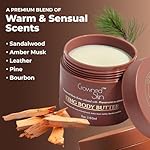 King Cologned Body Butter | Warm and Sensual Scent | Blended with Sandalwood & Leather | Infused with Organic Shea & Mango Butters | Moisturizing Formula with All-Day Fragrance | 5oz - Image 5