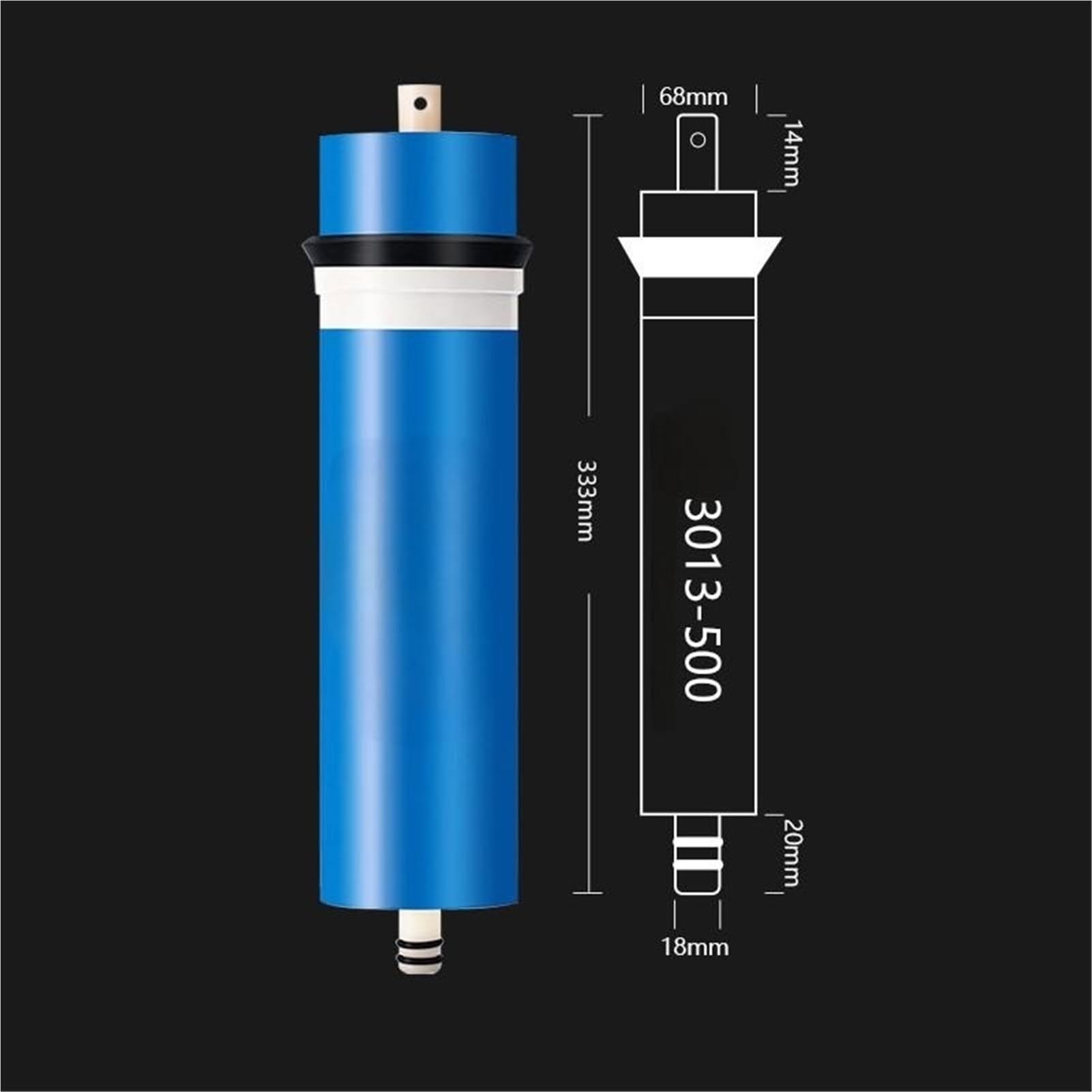 10 stücke 3013-500 Umkehrosmosefilter Wasserfilter 500GPD Patronen Ro System Filtermembran Einfache Installation