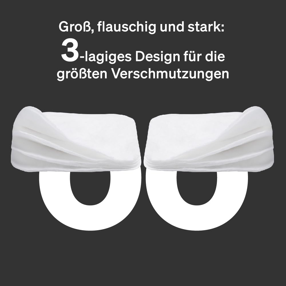 Love Noobs Extra Weich 100% BIO-Wattepads Baby, 360 Stück, Wattepads Groß, Baumwollpads