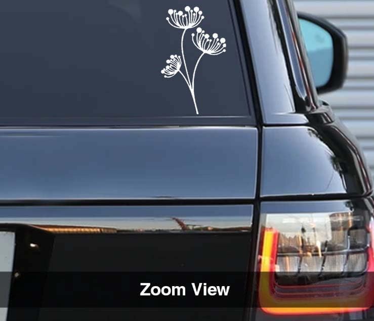Dandelion Vinyl Decals Stickers for Cars, Vans, Trucks, and laptops (White 6.6x3.9) - Image 3