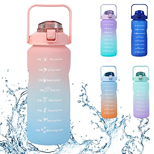 Adisno Trinkflasche Sport 2000ml -Wasserflasche aus BPA-Frei, Auslaufsicher Sportflasche für Sport, Fitness, Fahrrad, Fußball, Outdoor Cover
