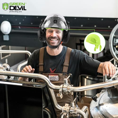 Casque de protection rafraîchissant et anti-transpiration GREEN DEVIL vert - 4