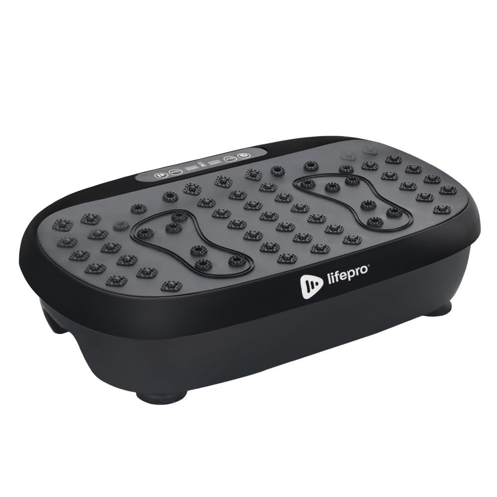 LifePro Vibration Plate Training Device – Hexaplate for Lymphatic Drainage and Weight Loss – with LED Display, Remote Control, and Quiet Motor