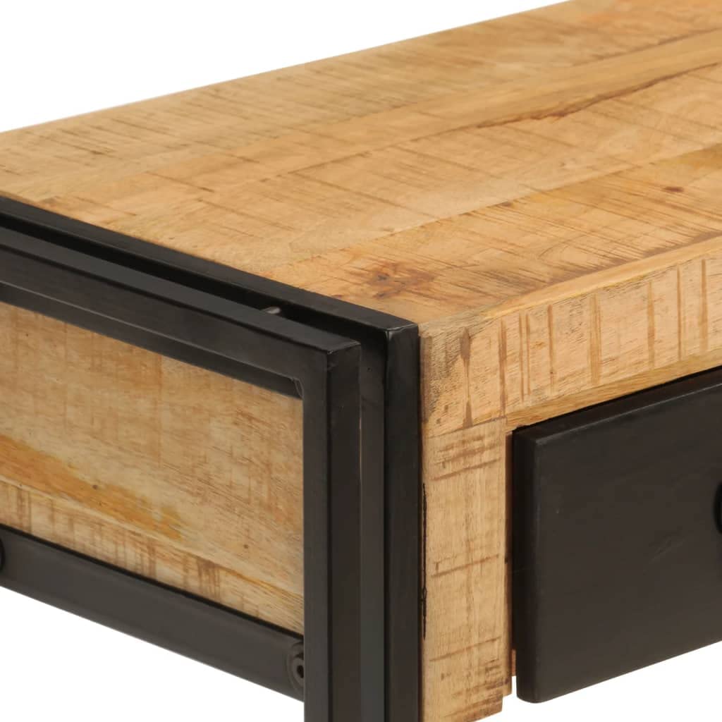 vidaXL Mesa Consola Auxiliar Estante Recibidor Mueble Almacenamiento Entrada Pasillo Salón Sala de Estar Dormitorio Madera Maciza de Mango