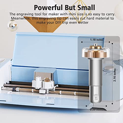 Debossing Tip And Quickswap Housing, Fine Debossing Tip For Maker, Embossing Tool For Cricut Maker, Debossing Tip For Foil Cardstock, Coated Paper, Cardboard, Glitter Paper #TOP6