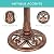 Best Choice Products 28in Pedestal Bird Bath, Vintage Outdoor Resin Accent Decoration w/Fleur-de-Lis Accents - Copper